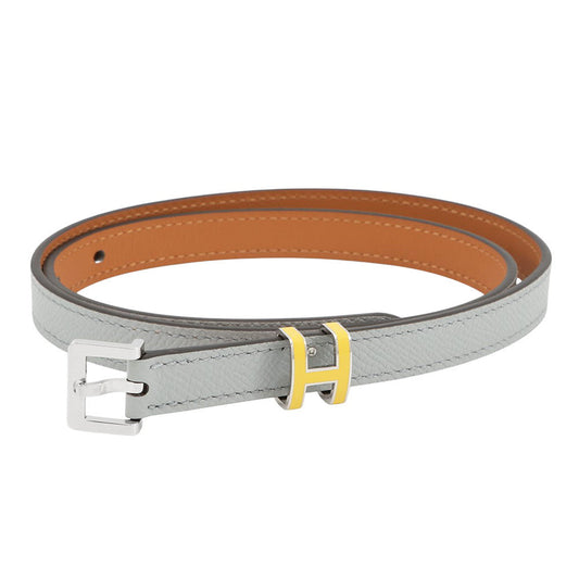 HERMES Belt Pop H Size 70 Blue Gacier/JauneH010709UKAB070 Epsom