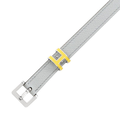 HERMES Belt Pop H Size 70 Blue Gacier/JauneH010709UKAB070 Epsom