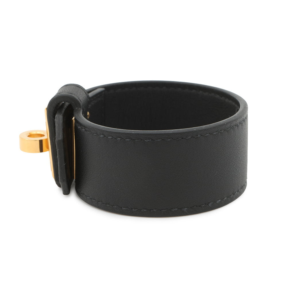 HERMES Kelly Twist Bracelet Small Kelly Twist PM Size T2 BlackH011078CC89 Swift Leather