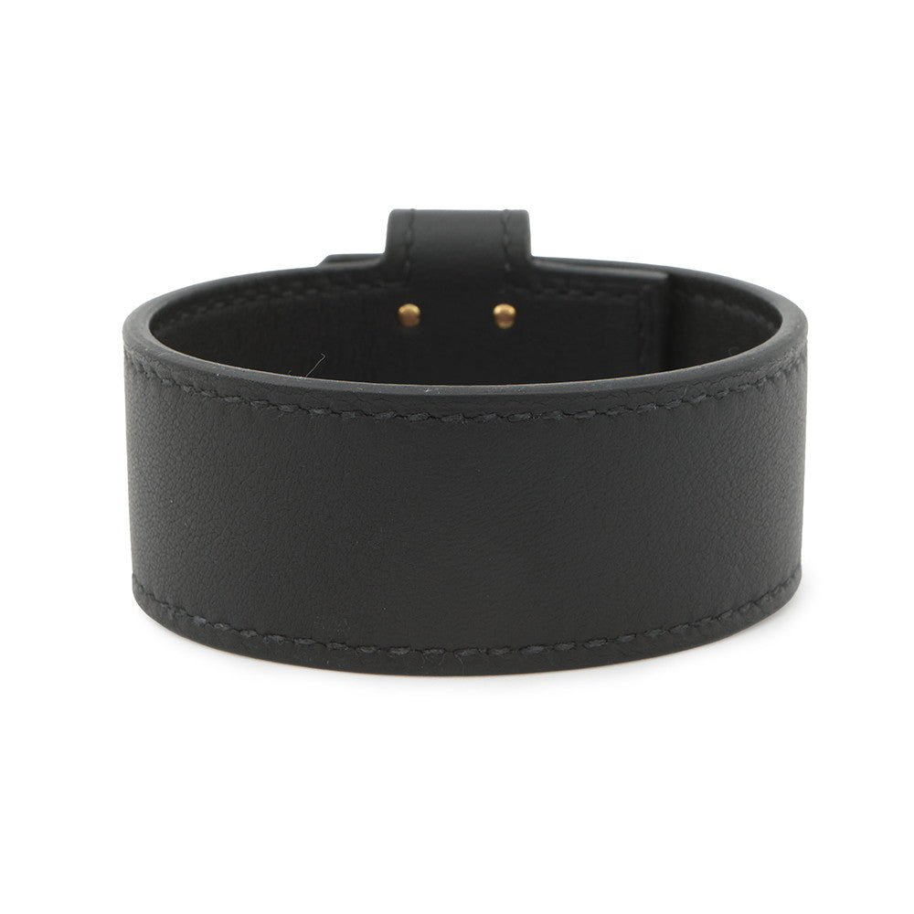 HERMES Kelly Twist Bracelet Small Kelly Twist PM Size T2 BlackH011078CC89 Swift Leather