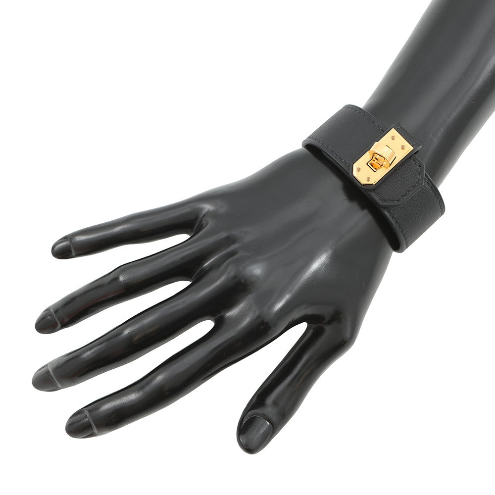 HERMES Kelly Twist Bracelet Small Kelly Twist PM Size T2 BlackH011078CC89 Swift Leather