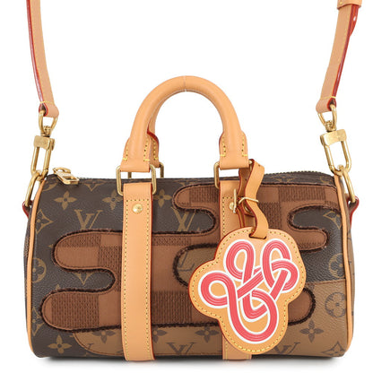 LOUIS VUITTON Keepall Bandouliere BrownM15428 Monogram・Landscape Size 25