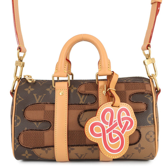 LOUIS VUITTON Keepall Bandouliere BrownM15428 Monogram・Landscape Size 25