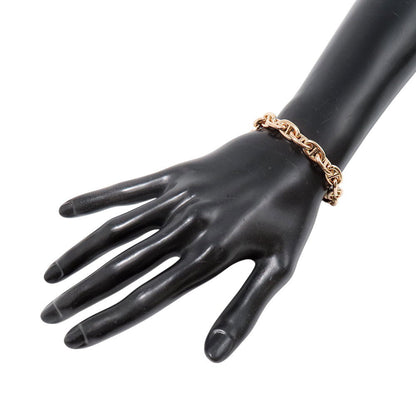 HERMES Chaine d'Ancre Bracelet 19 frames Size PM 18K Pink Gold