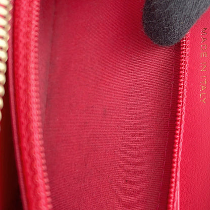 CHANEL CHANEL19 Matelasse Small Zip Wallet Pink Caviar Leather