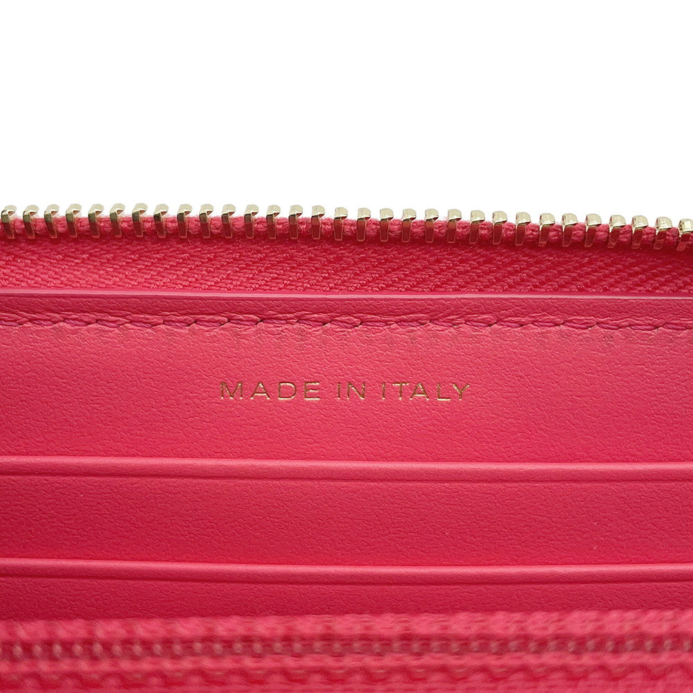 CHANEL CHANEL19 Matelasse Small Zip Wallet Pink Caviar Leather