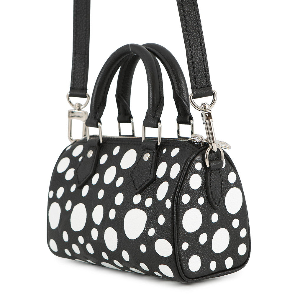 LOUIS VUITTON LV × YK Nano Speedy Noir/WhiteM81910 Monogram Empreinte Leather Infinity Dot Size Nano