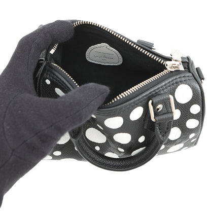 LOUIS VUITTON LV × YK Nano Speedy Noir/WhiteM81910 Monogram Empreinte Leather Infinity Dot Size Nano