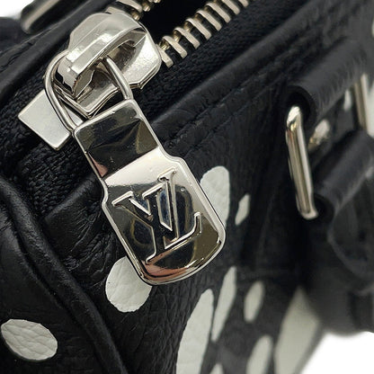 LOUIS VUITTON LV × YK Nano Speedy Noir/WhiteM81910 Monogram Empreinte Leather Infinity Dot Size Nano