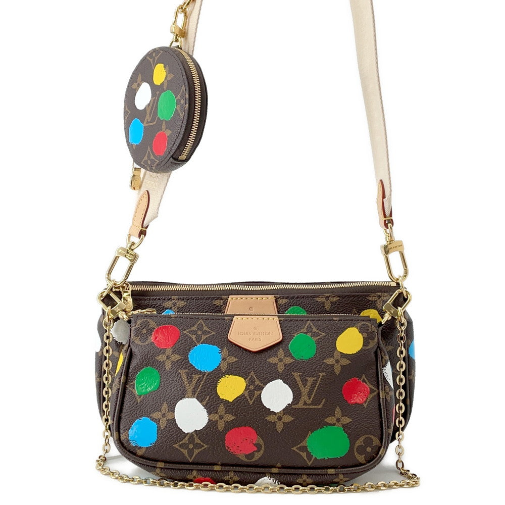 LOUIS VUITTON LV x YK Multi・Pochette Accessoires RedM46385 Monogram Painted Dot