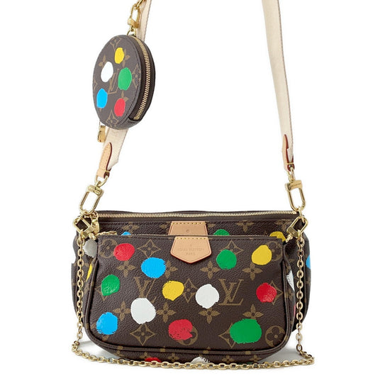 LOUIS VUITTON LV x YK Multi・Pochette Accessoires RedM46385 Monogram Painted Dot