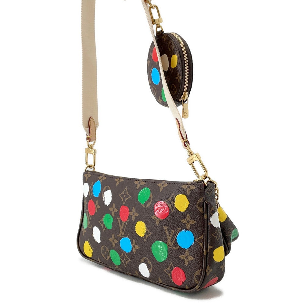 LOUIS VUITTON LV x YK Multi・Pochette Accessoires RedM46385 Monogram Painted Dot