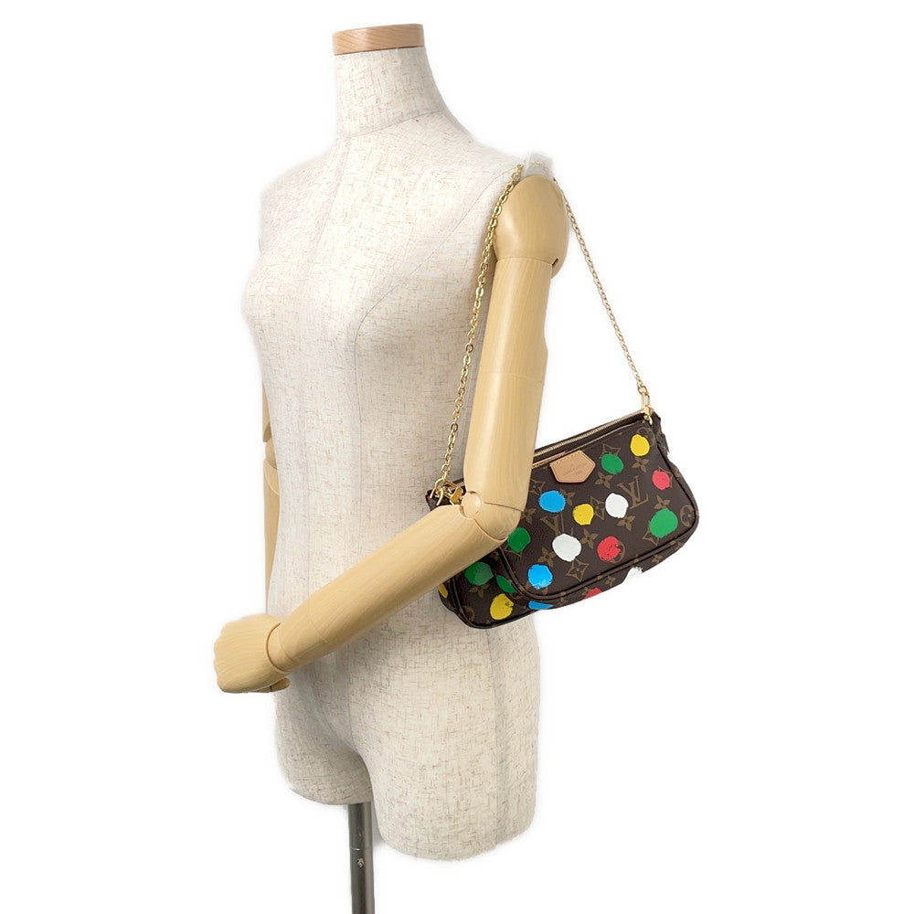 LOUIS VUITTON LV x YK Multi・Pochette Accessoires RedM46385 Monogram Painted Dot
