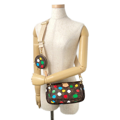 LOUIS VUITTON LV x YK Multi・Pochette Accessoires RedM46385 Monogram Painted Dot
