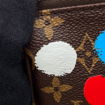 LOUIS VUITTON LV x YK Multi・Pochette Accessoires RedM46385 Monogram Painted Dot