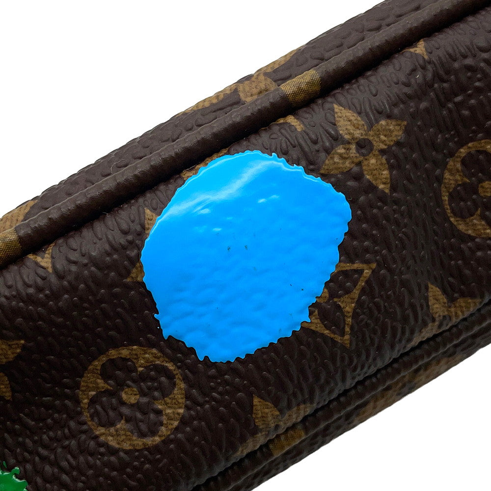 LOUIS VUITTON LV x YK Multi・Pochette Accessoires RedM46385 Monogram Painted Dot