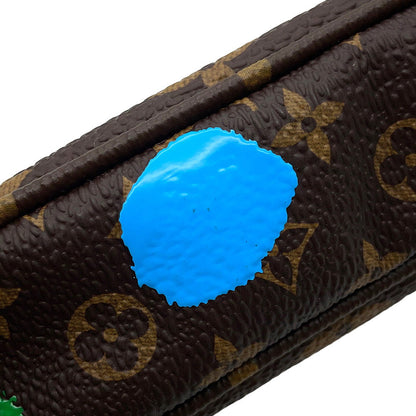 LOUIS VUITTON LV x YK Multi・Pochette Accessoires RedM46385 Monogram Painted Dot