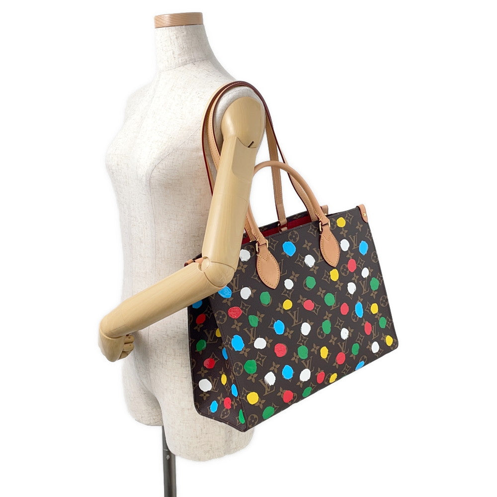 LOUIS VUITTON LVxYK Onthego RedM46379 Monogram Painted Dot Size MM
