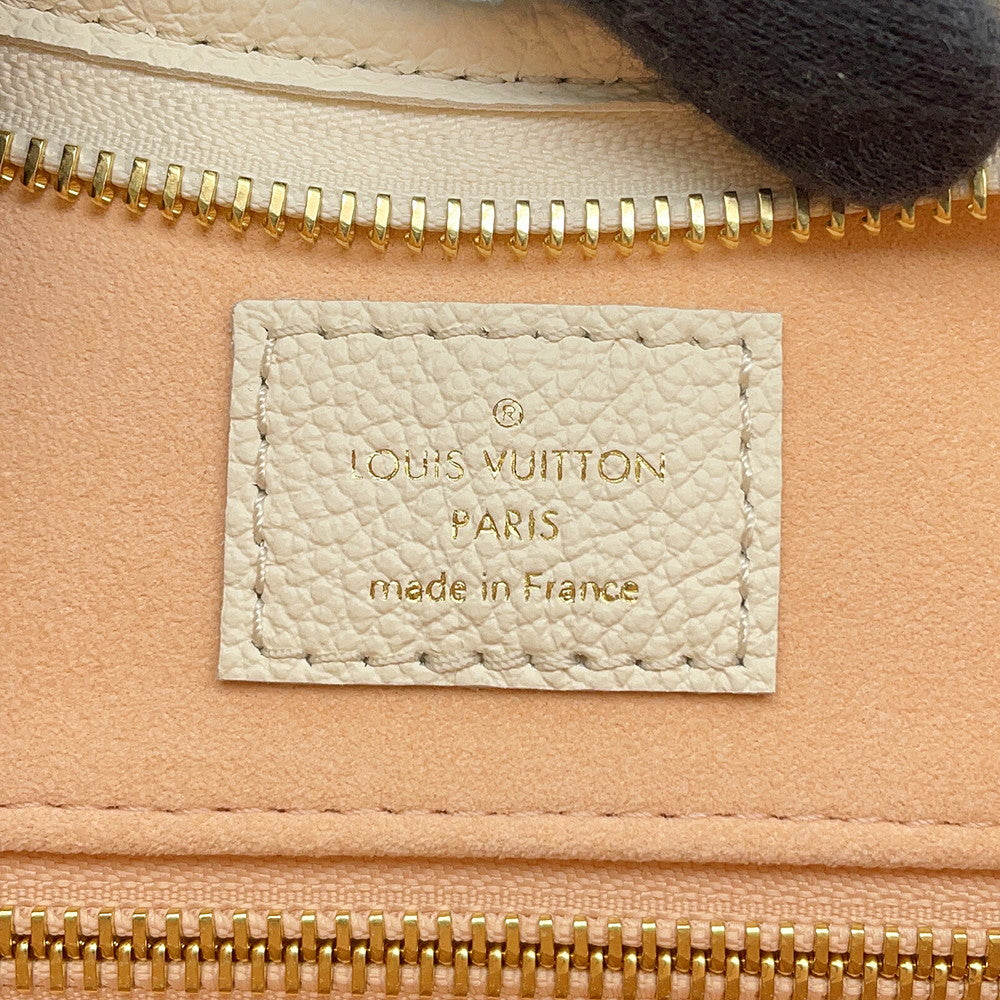 LOUIS VUITTON Carryall Zip NM White/PinkM24141 Bicolor Monogram Empreinte Leather Size PM
