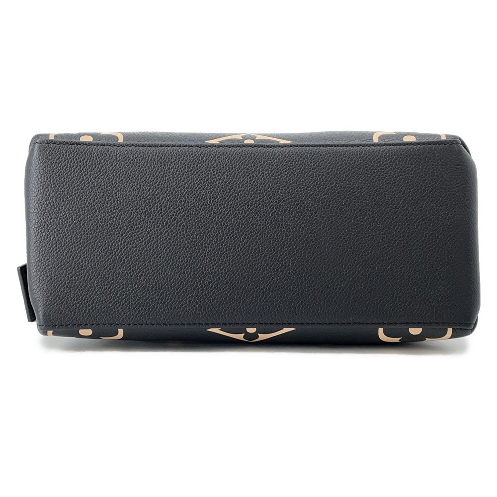 LOUIS VUITTON Petit Palais Noir/BeigeM58913 Bicolor Monogram Empreinte Leather Size PM