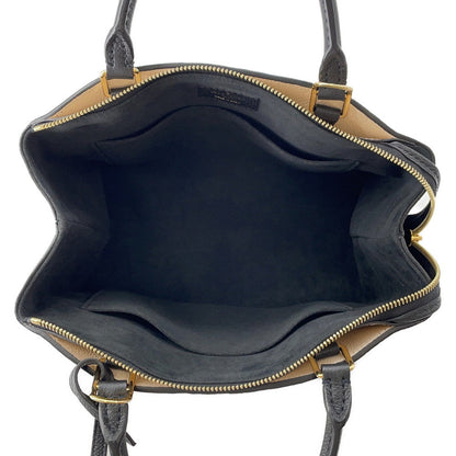 LOUIS VUITTON Petit Palais Noir/BeigeM58913 Bicolor Monogram Empreinte Leather Size PM
