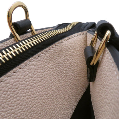 LOUIS VUITTON Petit Palais Noir/BeigeM58913 Bicolor Monogram Empreinte Leather Size PM