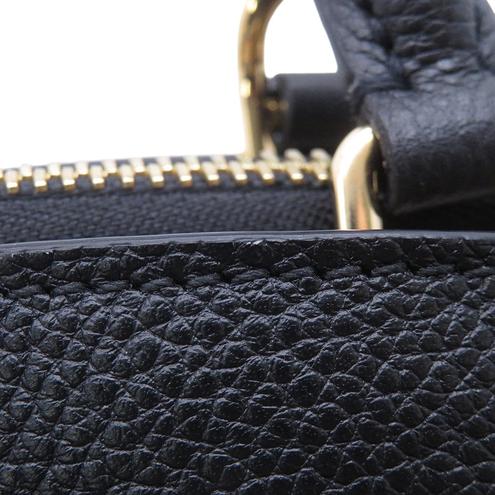 LOUIS VUITTON Petit Palais Noir/BeigeM58913 Bicolor Monogram Empreinte Leather Size PM