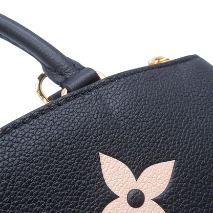 LOUIS VUITTON Petit Palais Noir/BeigeM58913 Bicolor Monogram Empreinte Leather Size PM