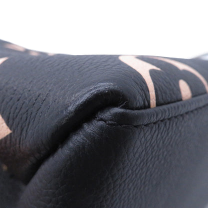 LOUIS VUITTON Petit Palais Noir/BeigeM58913 Bicolor Monogram Empreinte Leather Size PM