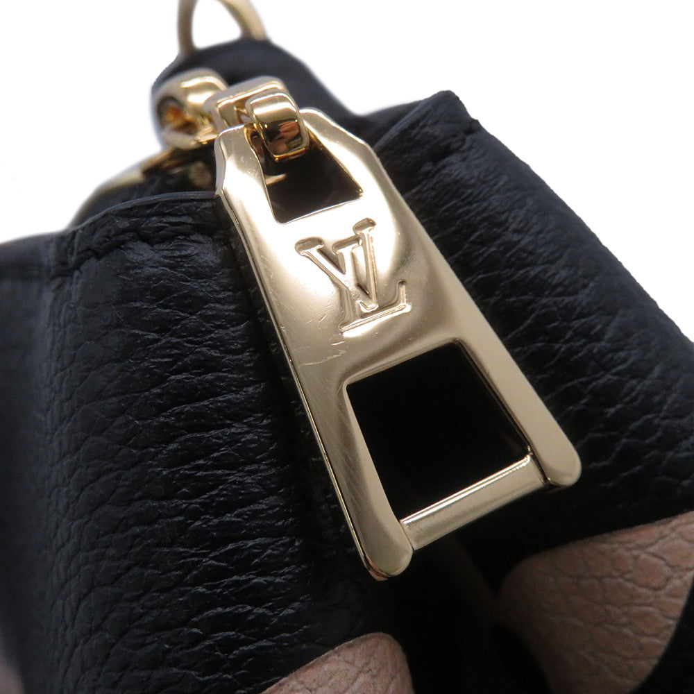 LOUIS VUITTON Petit Palais Noir/BeigeM58913 Bicolor Monogram Empreinte Leather Size PM
