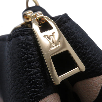 LOUIS VUITTON Petit Palais Noir/BeigeM58913 Bicolor Monogram Empreinte Leather Size PM