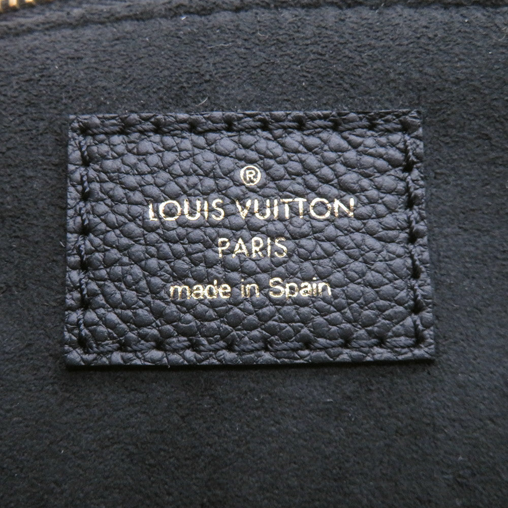 LOUIS VUITTON Petit Palais Noir/BeigeM58913 Bicolor Monogram Empreinte Leather Size PM