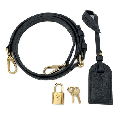LOUIS VUITTON Petit Palais Noir/BeigeM58913 Bicolor Monogram Empreinte Leather Size PM