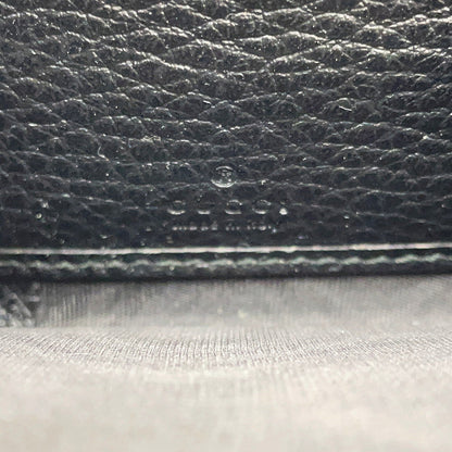 GUCCI GG Marmont Zip AroundNagazaiCloth Black/Multicolor474584 Leather