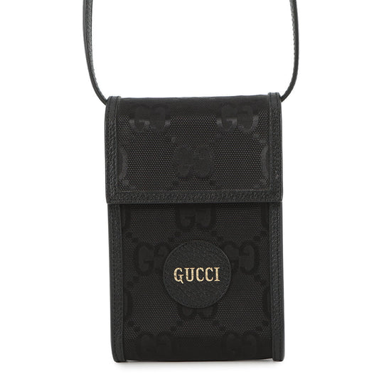 GUCCI Off the Grit Shoulder Bag Black625599 GGNylon
