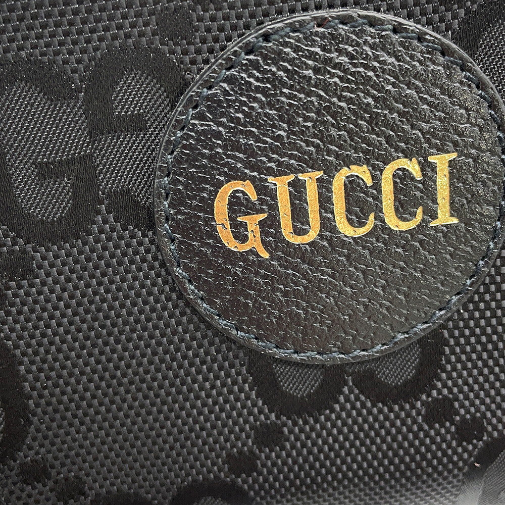 GUCCI Off the Grit Shoulder Bag Black625599 GGNylon