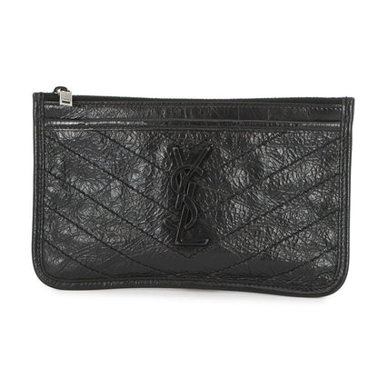 SAINT LAURENT PARIS Niki Bill Pouch Black583577 Leather