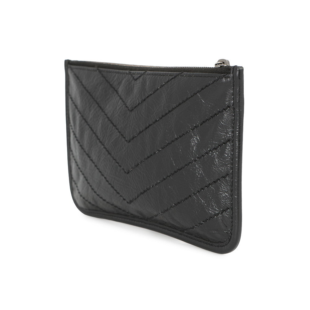 SAINT LAURENT PARIS Niki Bill Pouch Black583577 Leather