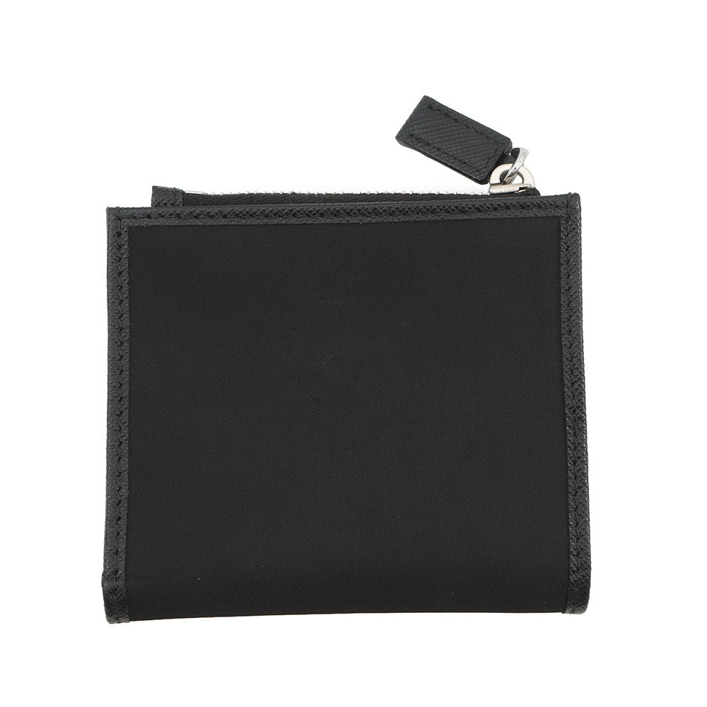 PRADA Re-Nylon Compact Wallet Black2ML049 Nylon/Leather
