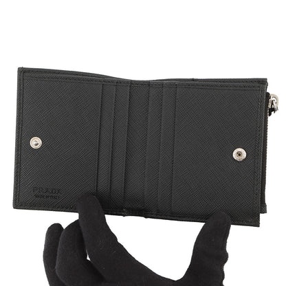 PRADA Re-Nylon Compact Wallet Black2ML049 Nylon/Leather