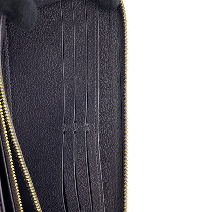 LOUIS VUITTON Zippy Wallet GrayM62209 Monogram Empreinte Leather/Studded