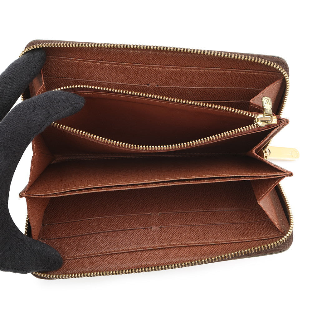 LOUIS VUITTON Zippy Wallet BrownM93759 Monogram・Rose