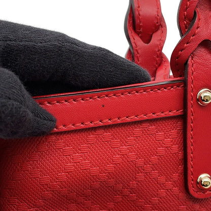 GUCCI Diamante Tote Bag Red269878 Leather