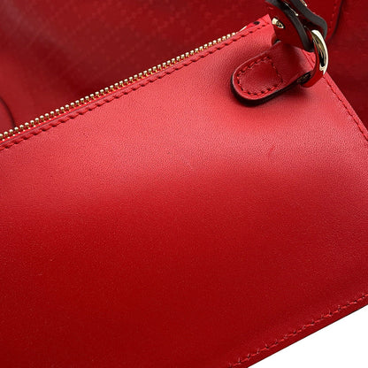 GUCCI Diamante Tote Bag Red269878 Leather