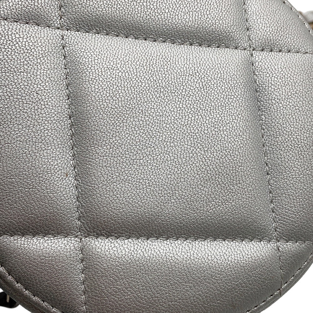 CHANEL CHANEL19 Round ChainShoulder Bag SilverAP0945 Lambskin