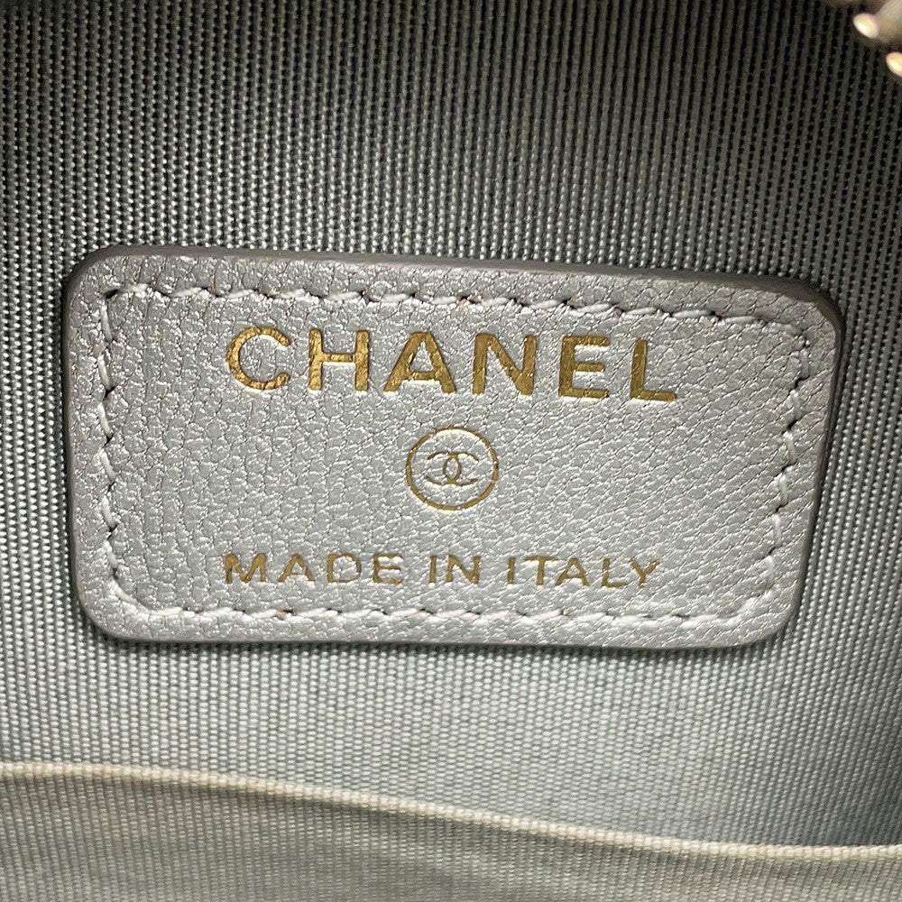 CHANEL CHANEL19 Round ChainShoulder Bag SilverAP0945 Lambskin