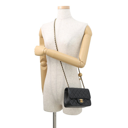 CHANEL Matelasse ChainShoulder Bag BlackAS1786 Lambskin Size Mini