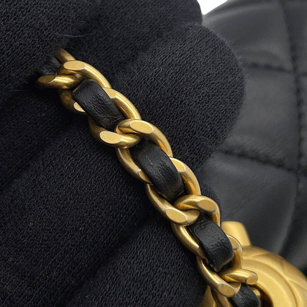 CHANEL Matelasse ChainShoulder Bag BlackAS1786 Lambskin Size Mini