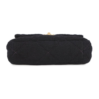 CHANEL CHANEL19 ChainShoulder Bag Black/PurpleAS1160 Tweed