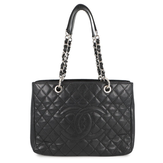 CHANEL GST Chain Tote Bag BlackA50995 Caviar Leather